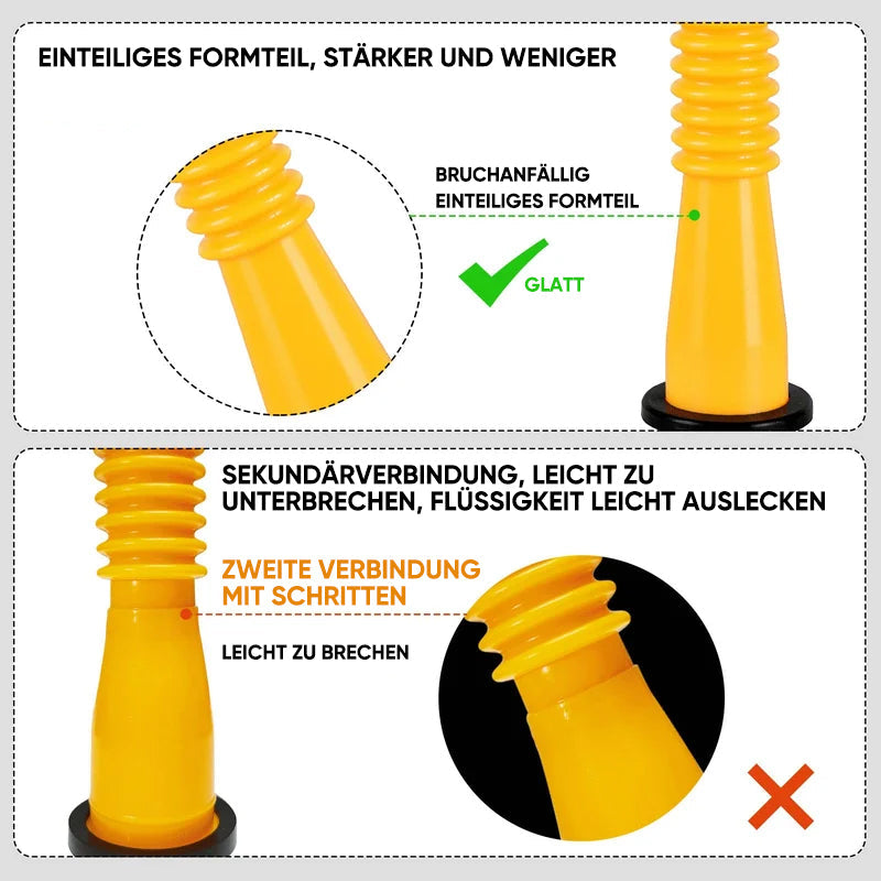 Austausch des Gaskanisterauslaufs