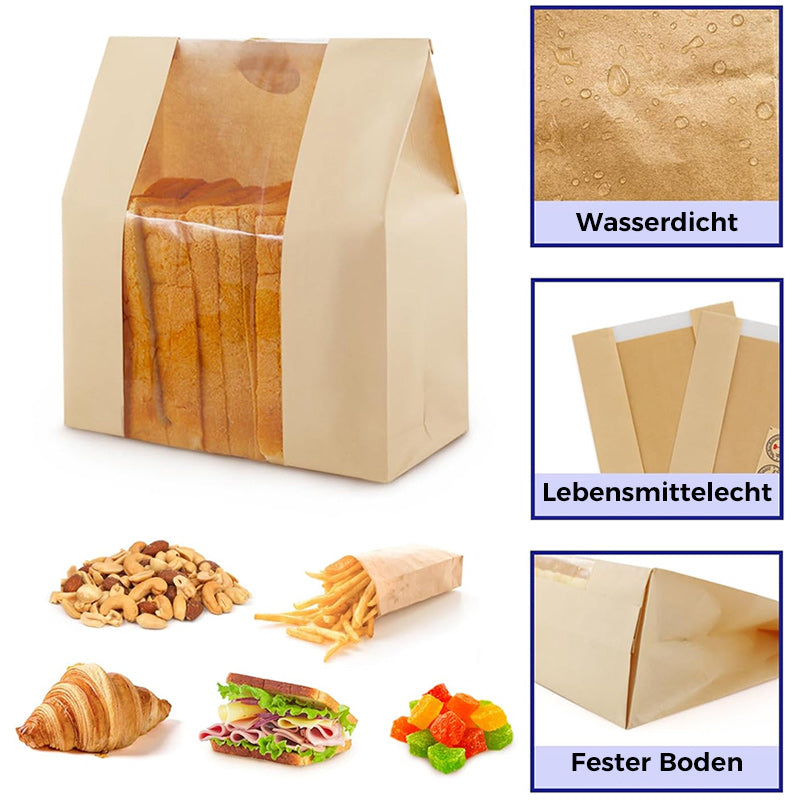 Papier-Backwaren-Tasche