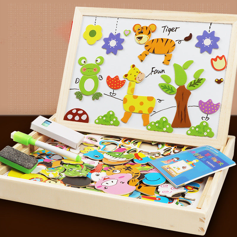 Kinderspielzeug, magnetische Puzzles