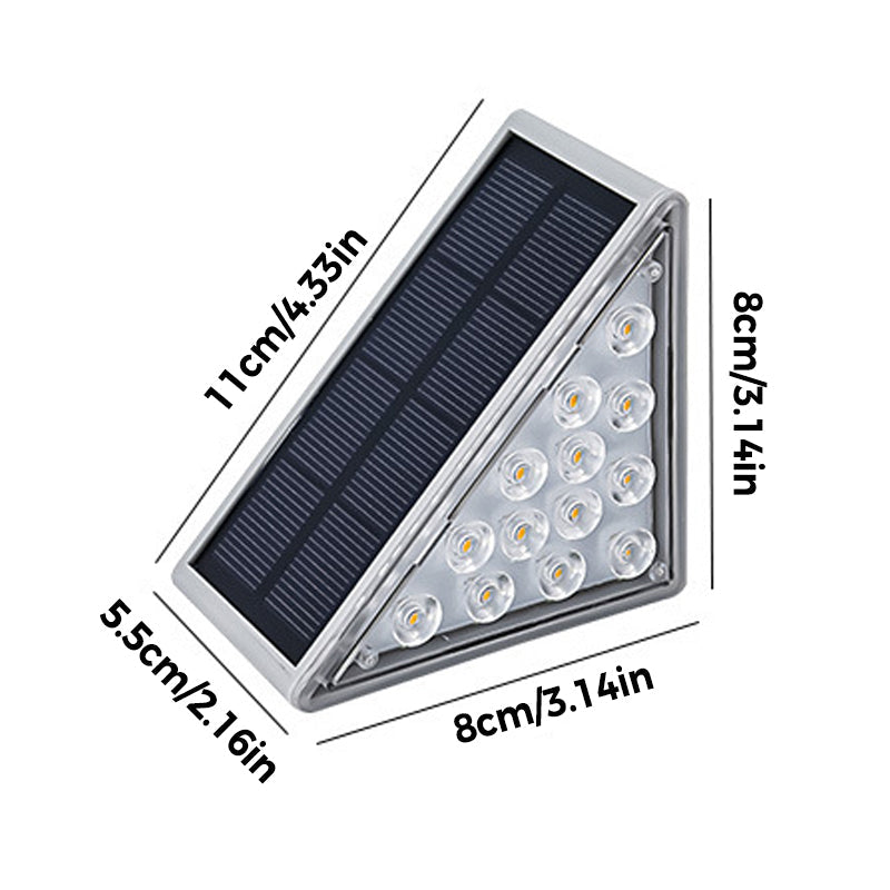 🌞LED-Solar-Stufenlichter Wasserdichtes Treppenlicht für draußen🔆