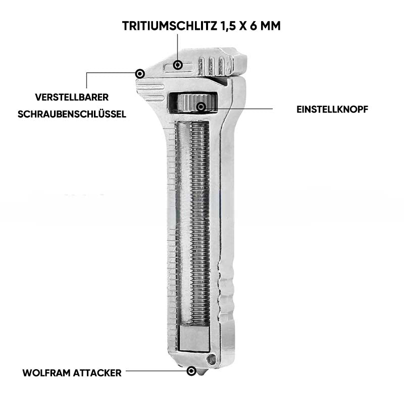 Kompaktes Multifunktionswerkzeug aus Titan