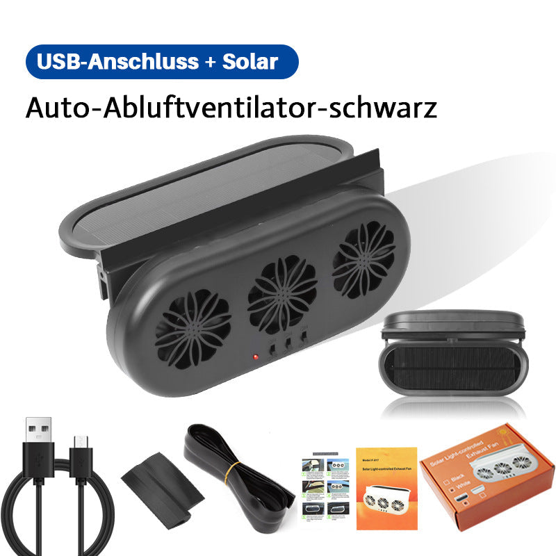 Solarbetriebener Autoabluftventilator