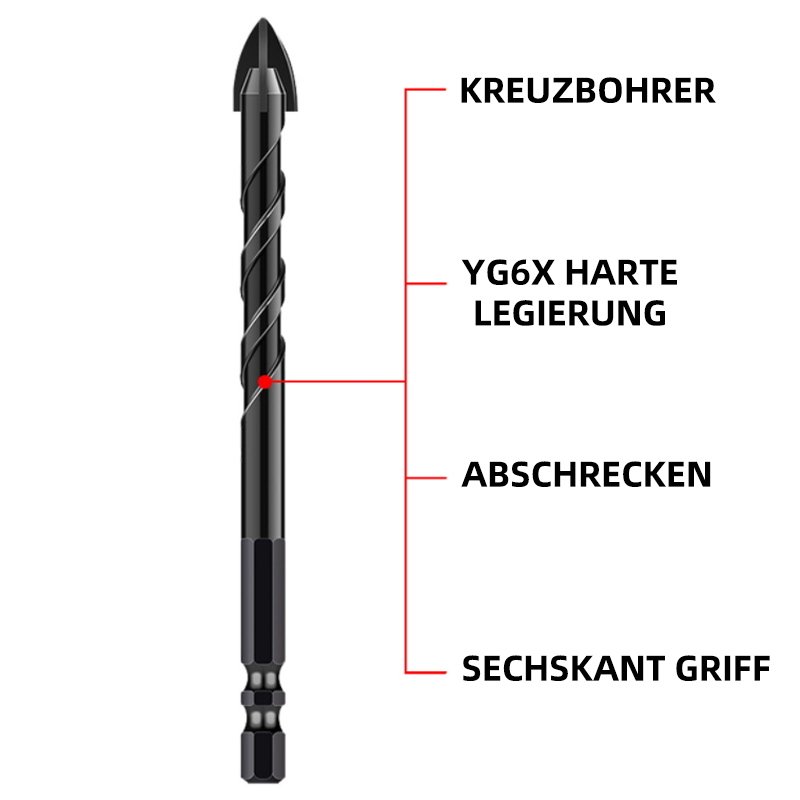 Doppelhelix Kreuzbohrer Handwerkzeug