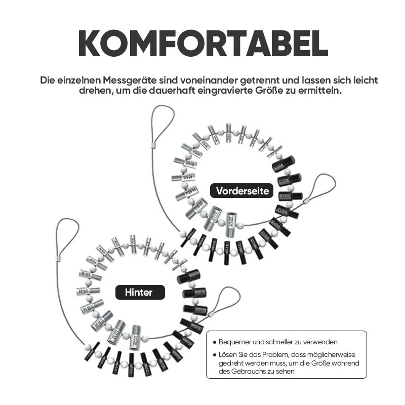 Gewindeprüfer für Schrauben und Muttern