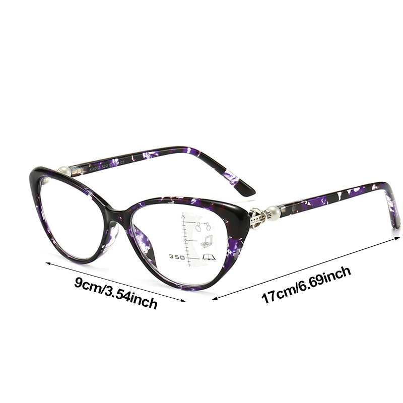 Modische Cat-Eye-Zoom-HD-Anti-Blaulicht-Lesebrille für Damen