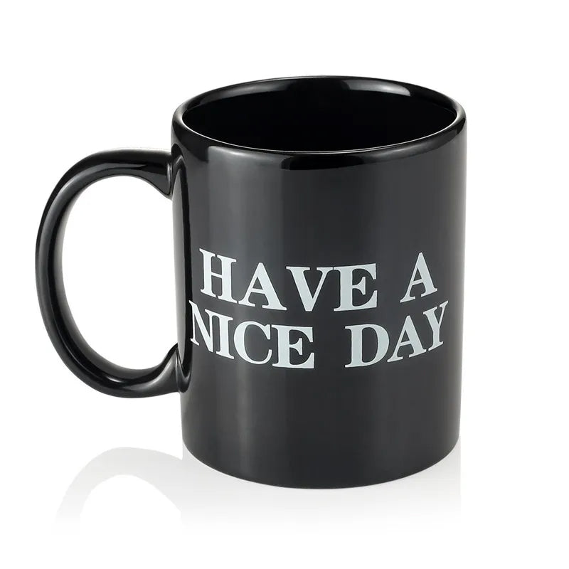 Lustige Mittelfinger-Tasse „Have a Nice Day“