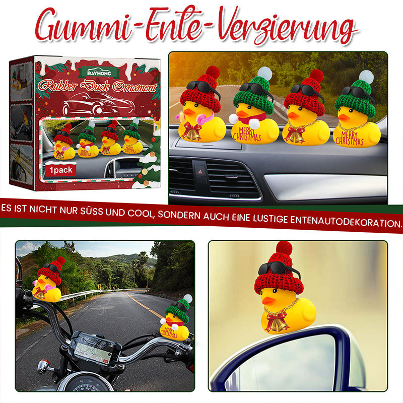 Weihnachten Gummiente Autodekoration