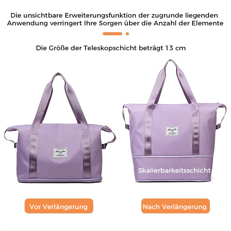 Doppellagige Reisetasche mit großer Kapazität zur Feuchtigkeitstrennung