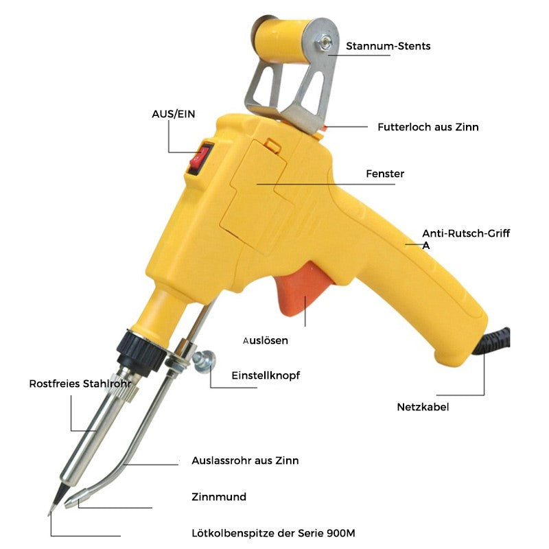 Handgeführtes halbautomatisches Lötgerät