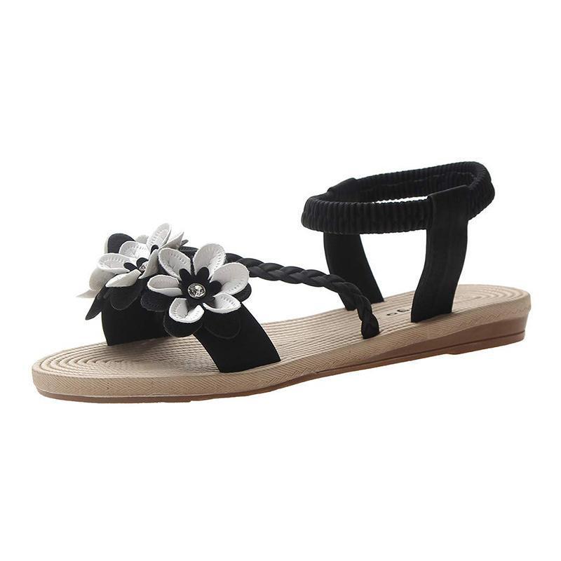 Neue Damen Sandalen Mit Böhmische Blumen