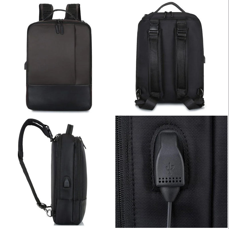 Hochwertiger Laptop-Rucksack mit USB-Anschlüssen