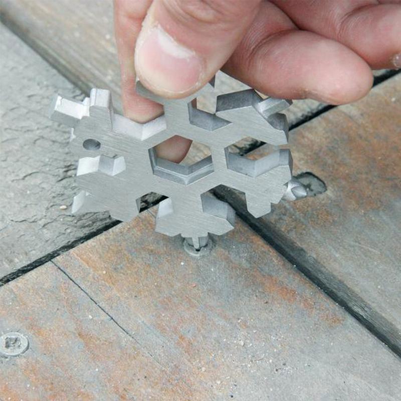 18-in-1 Edelstahl Schneeflocken Multi-tool