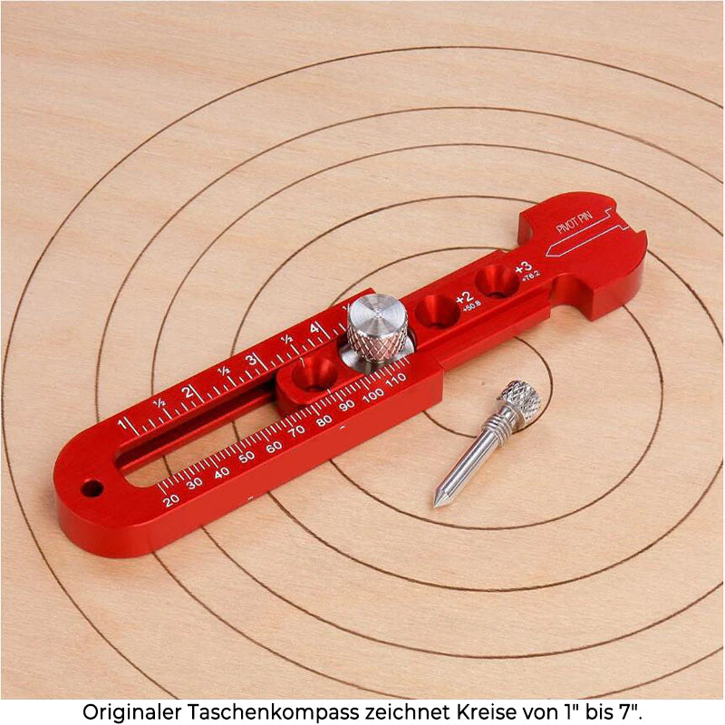 Kreisförmiges einstellbares Zeichnungskompass Messwerkzeug für Holzbearbeitung
