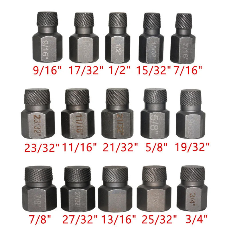 10/25-teiliges Set zum Entfernen von Schrauben mit Sechskantschaft