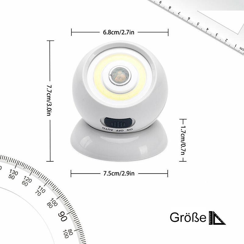 Abnehmbares LED-Sensorlicht mit USB-Aufladung