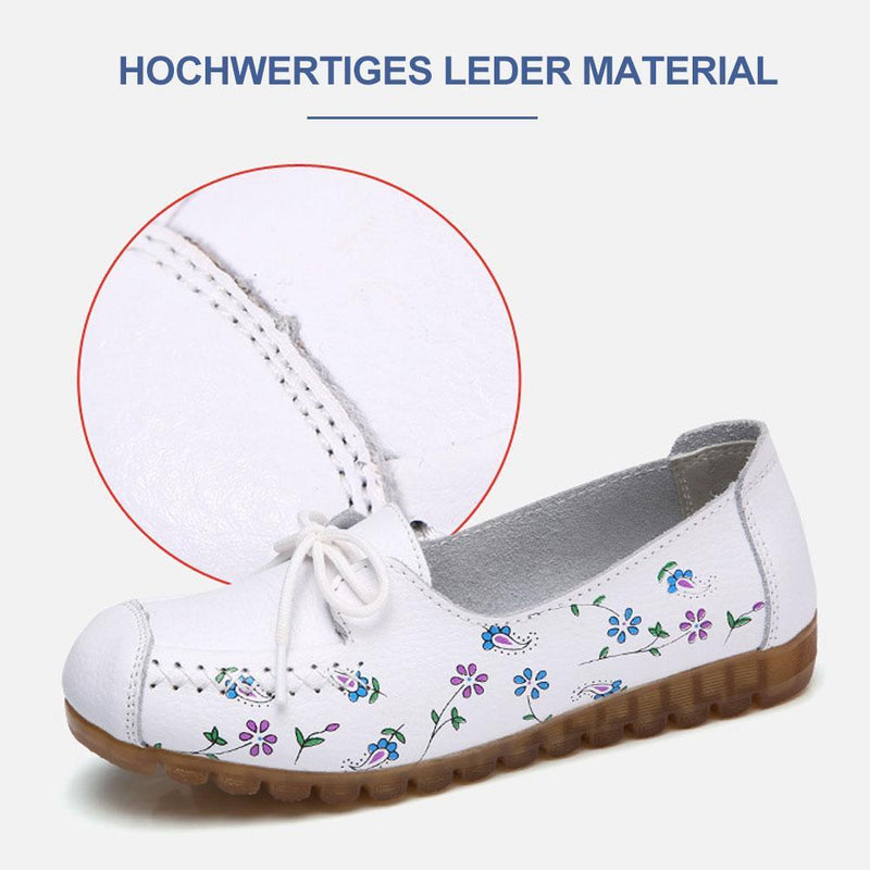 Damen Süße Flache Schnür-Freizeitschuhe