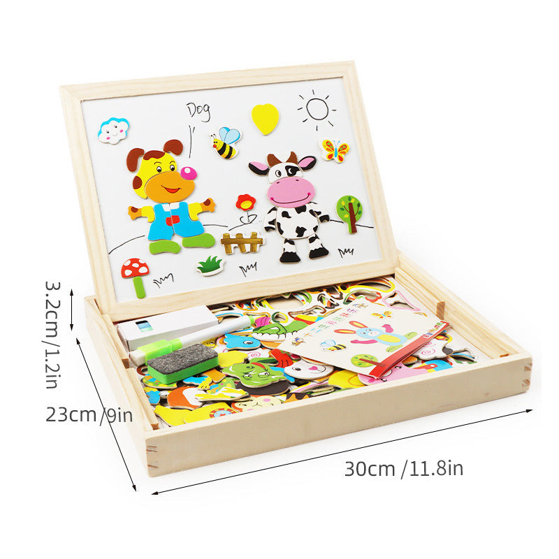 Kinderspielzeug, magnetische Puzzles