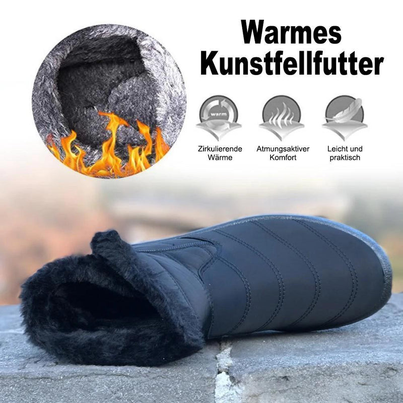 Wasserdichte Schneeschuhe warm halten