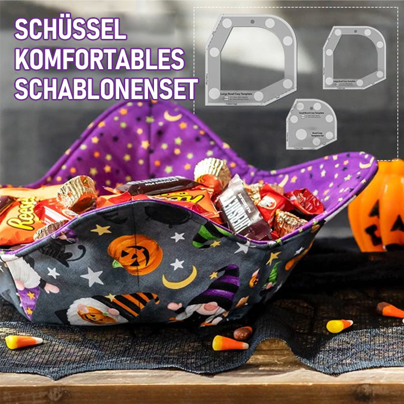 Halloween Süßigkeitsschüssel Schablonen Schneidlineal Set