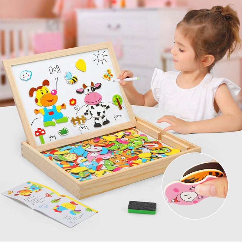 Kinderspielzeug, magnetische Puzzles