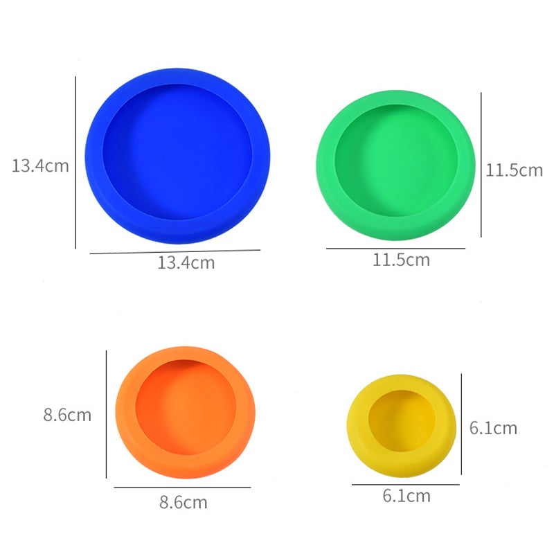Kreative bunte Frischhaltehülle aus Silikon