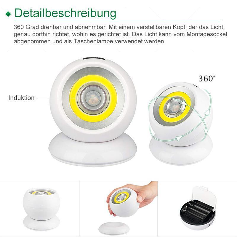 Abnehmbares LED-Sensorlicht mit USB-Aufladung