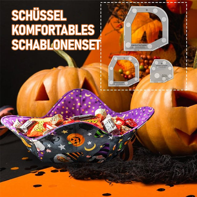 Halloween Süßigkeitsschüssel Schablonen Schneidlineal Set