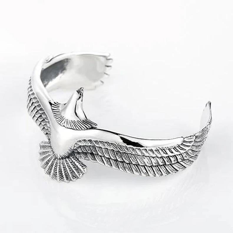 Silber Adler Manschette Armband