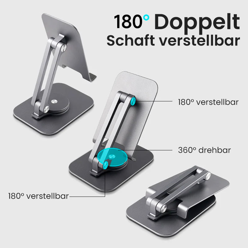 Deluxe faltbarer 360 ° drehbarer Telefonhalter