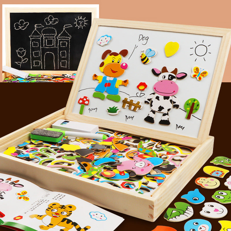 Kinderspielzeug, magnetische Puzzles