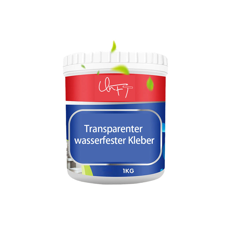 Transparenter wasserfester Kleber