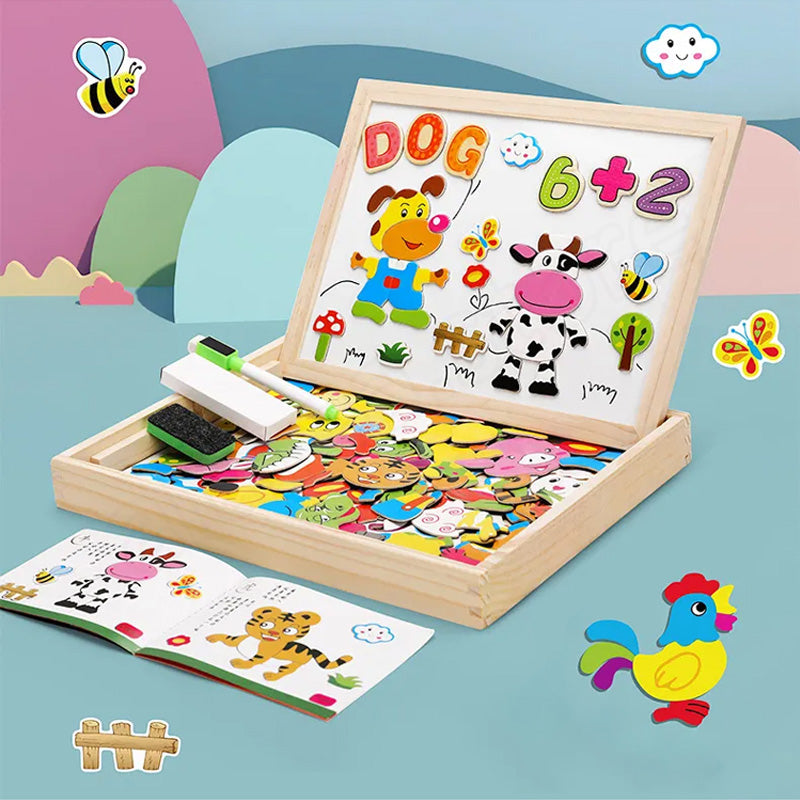 Kinderspielzeug, magnetische Puzzles