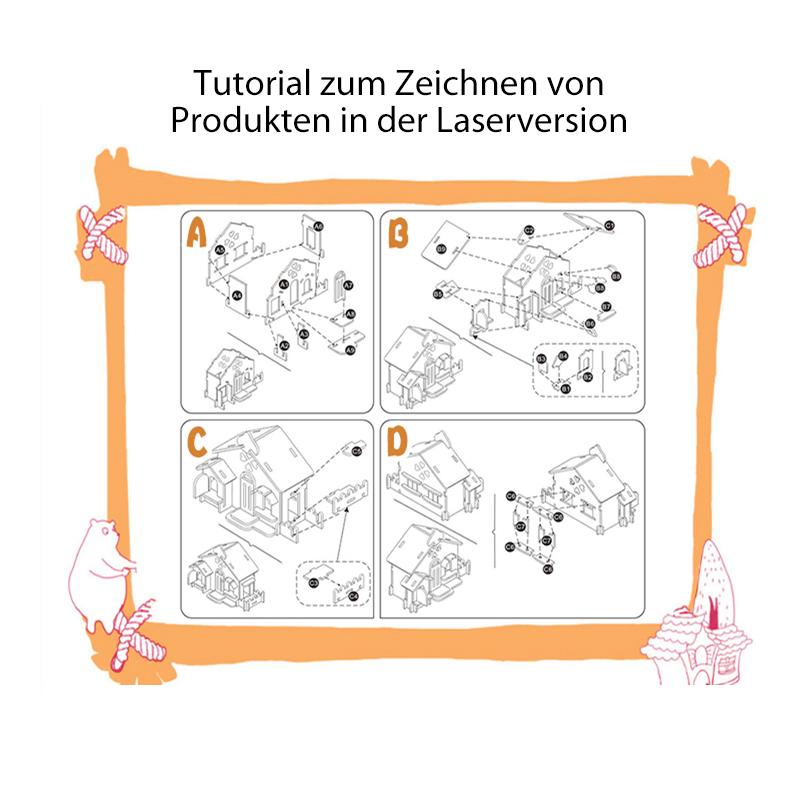 Dreidimensionales Holzpuzzle