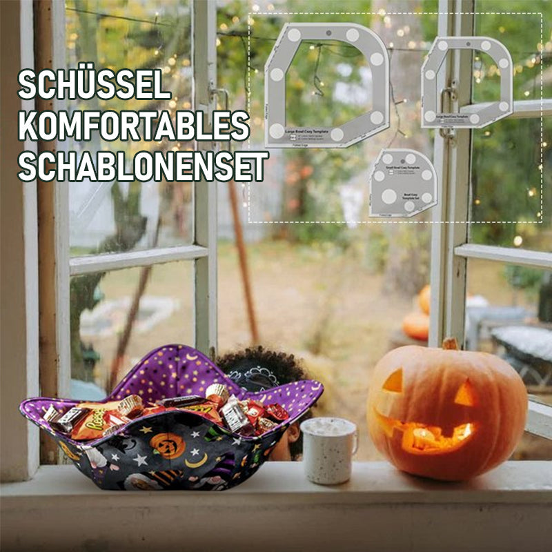 Halloween Süßigkeitsschüssel Schablonen Schneidlineal Set