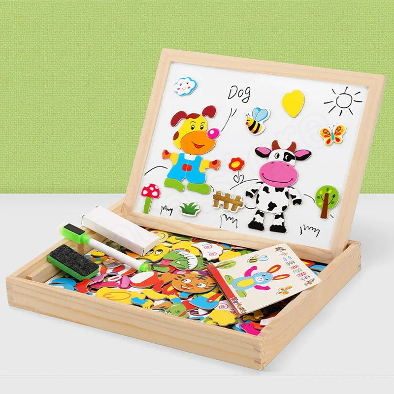 Kinderspielzeug, magnetische Puzzles