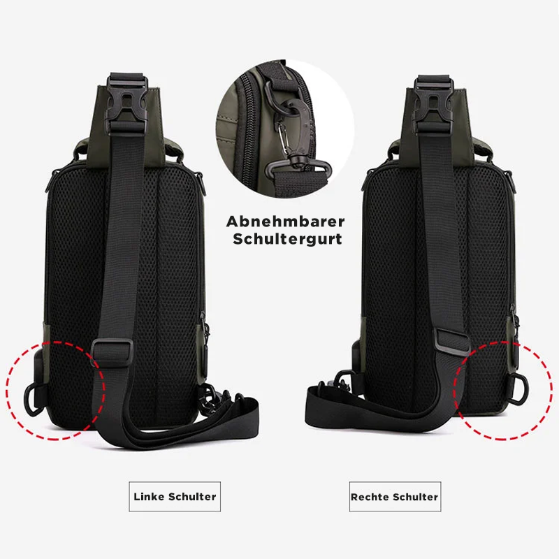 Computerrucksack Mit USB-Ladegerät