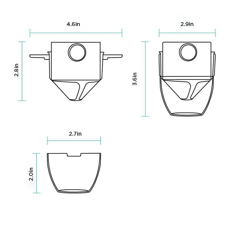 Tragbarer, zusammenklappbarer Kaffeefilter