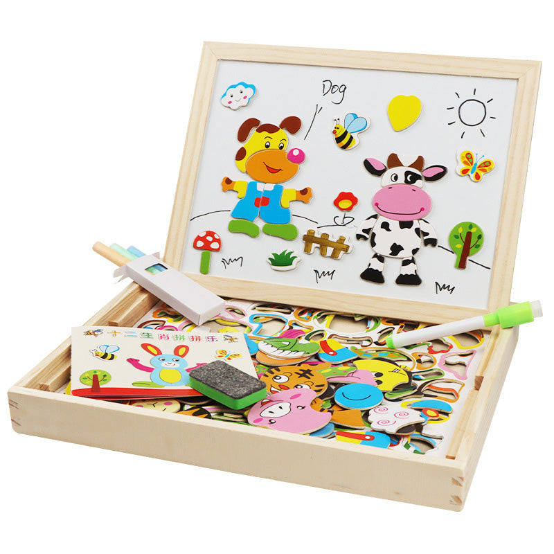 Kinderspielzeug, magnetische Puzzles