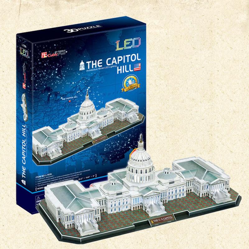 3D dreidimensionales Puzzle Architektur