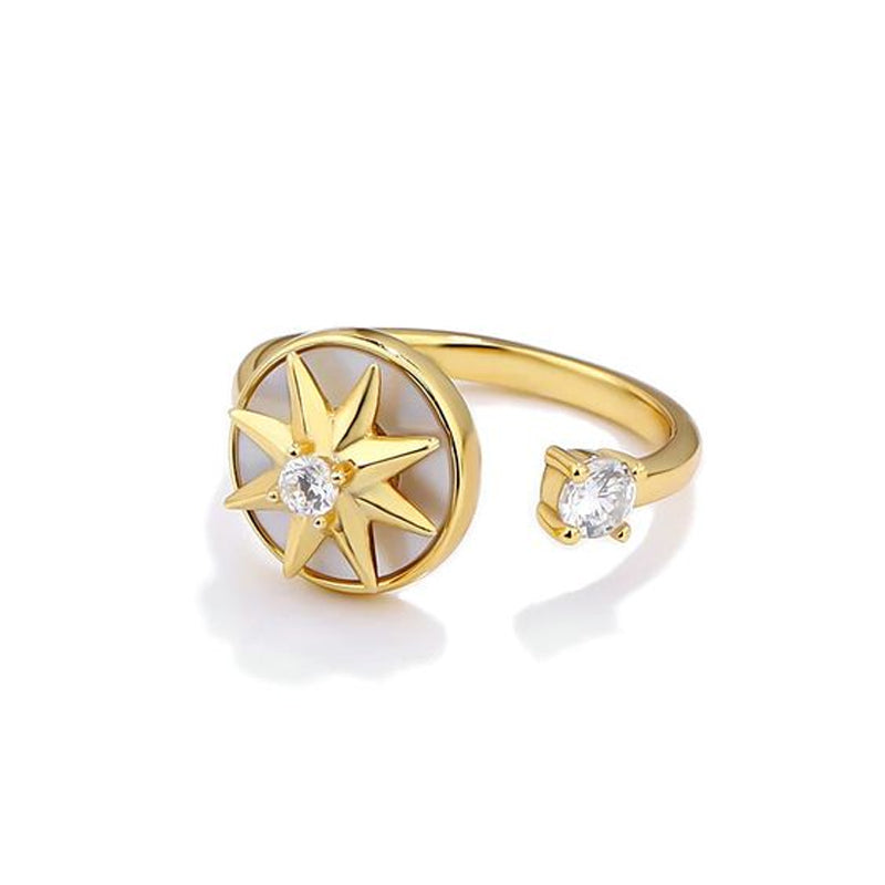 Rotierender Achtzackiger Sternring