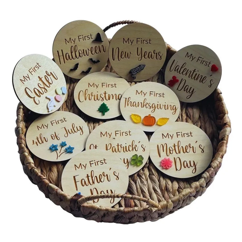 Baby Meilenstein-Schilder-Set (10 Stück)
