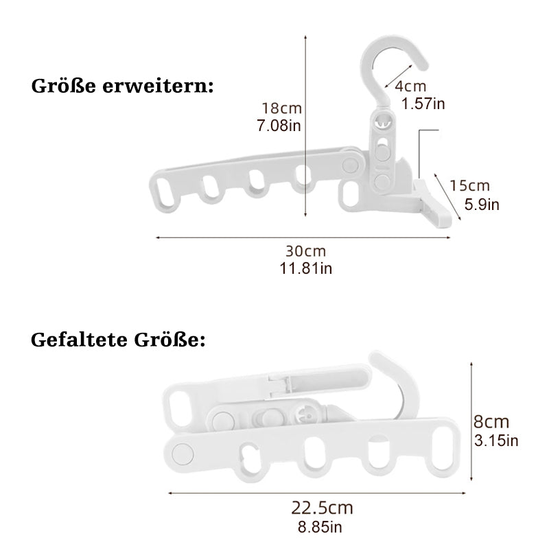 Tragbarer faltbarer Reise-Kleiderbügel